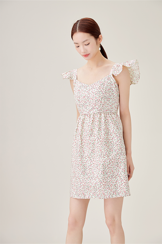 Petal Eyelet Reverie Mini Dress