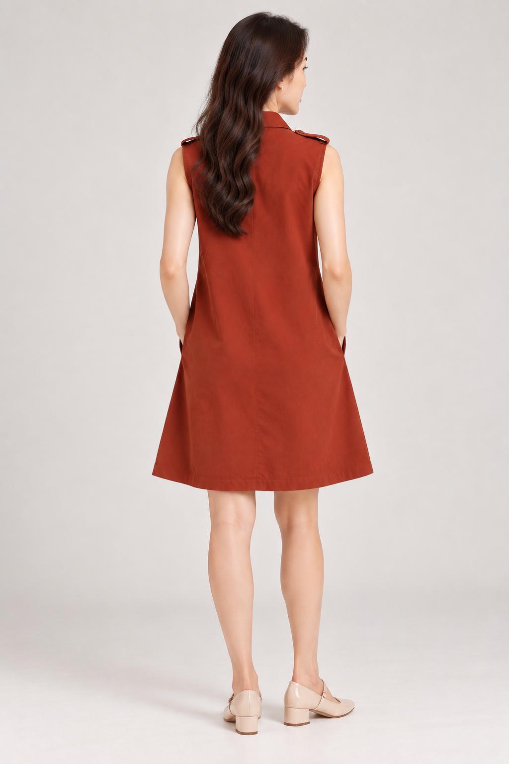 Burnt Sienna Everyday Dress