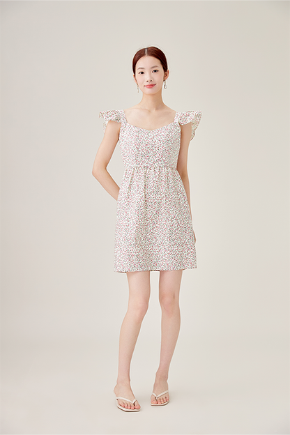 Petal Eyelet Reverie Mini Dress