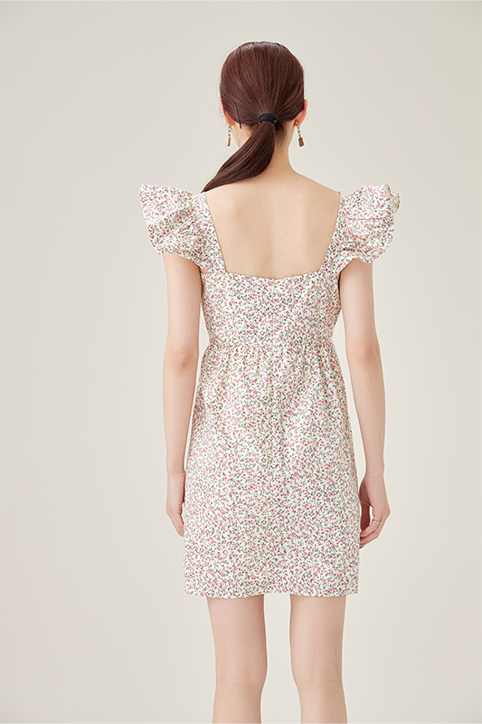 Petal Eyelet Reverie Mini Dress