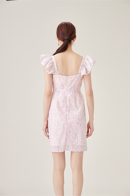 Petal Eyelet Reverie Mini Dress