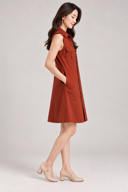 Burnt Sienna Everyday Dress